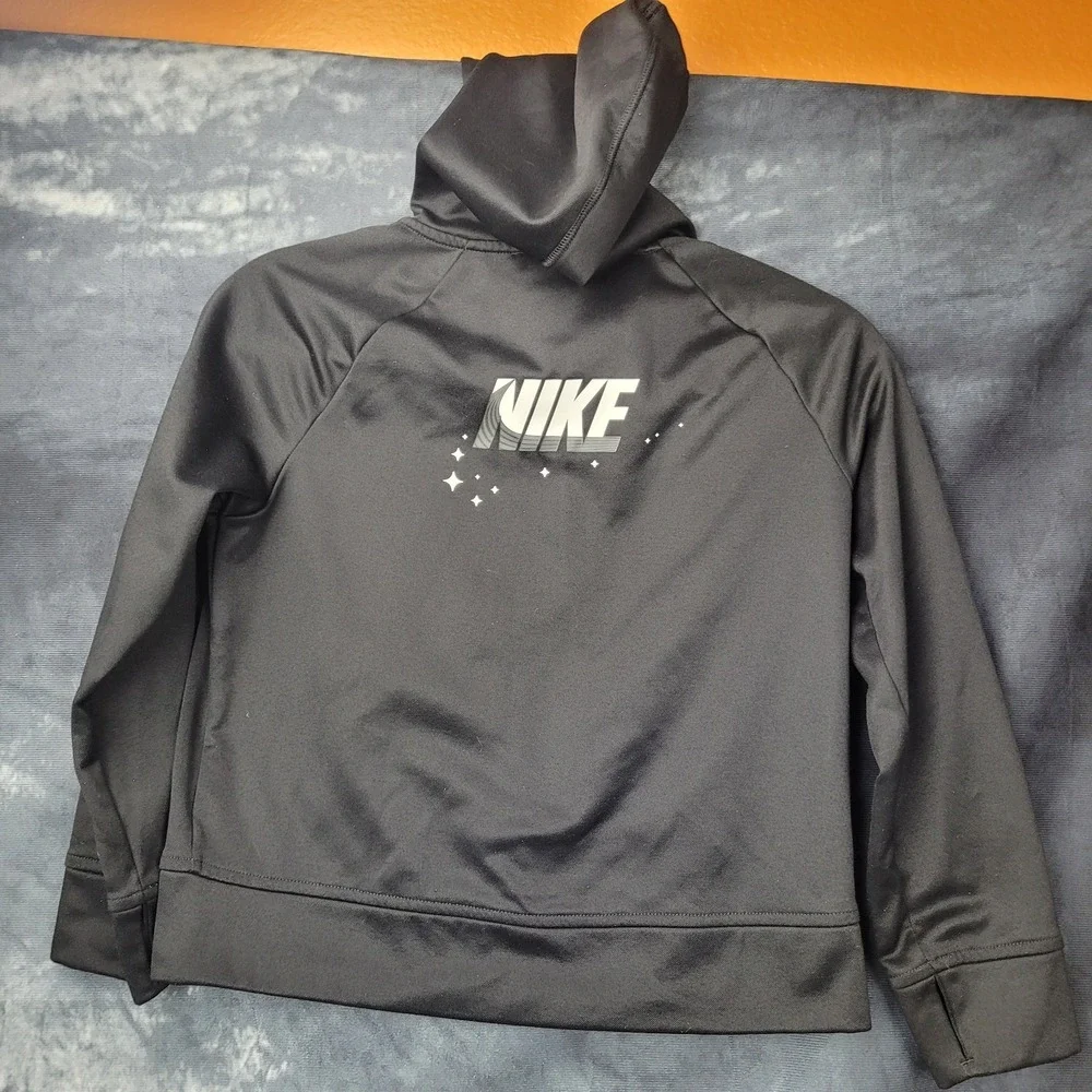 Nike Boys Hoodie Club Fleece Pullover Black‎ Size Small